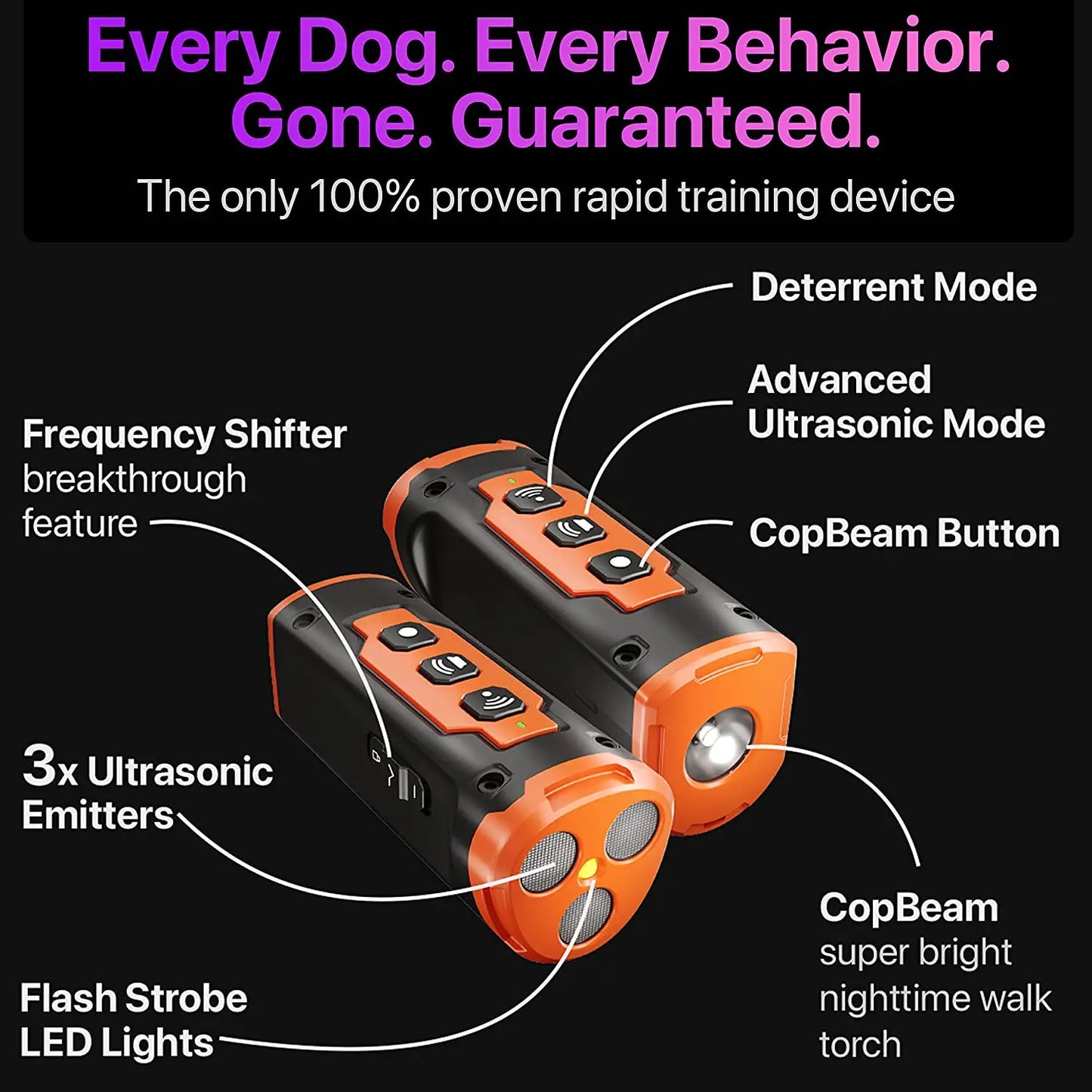 Ultrasonic Dog Trainer & Repeller β Effective & Safe