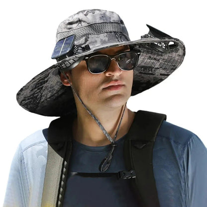 Solar-Powered Cooling Fan Hat