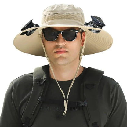 Solar-Powered Cooling Fan Hat